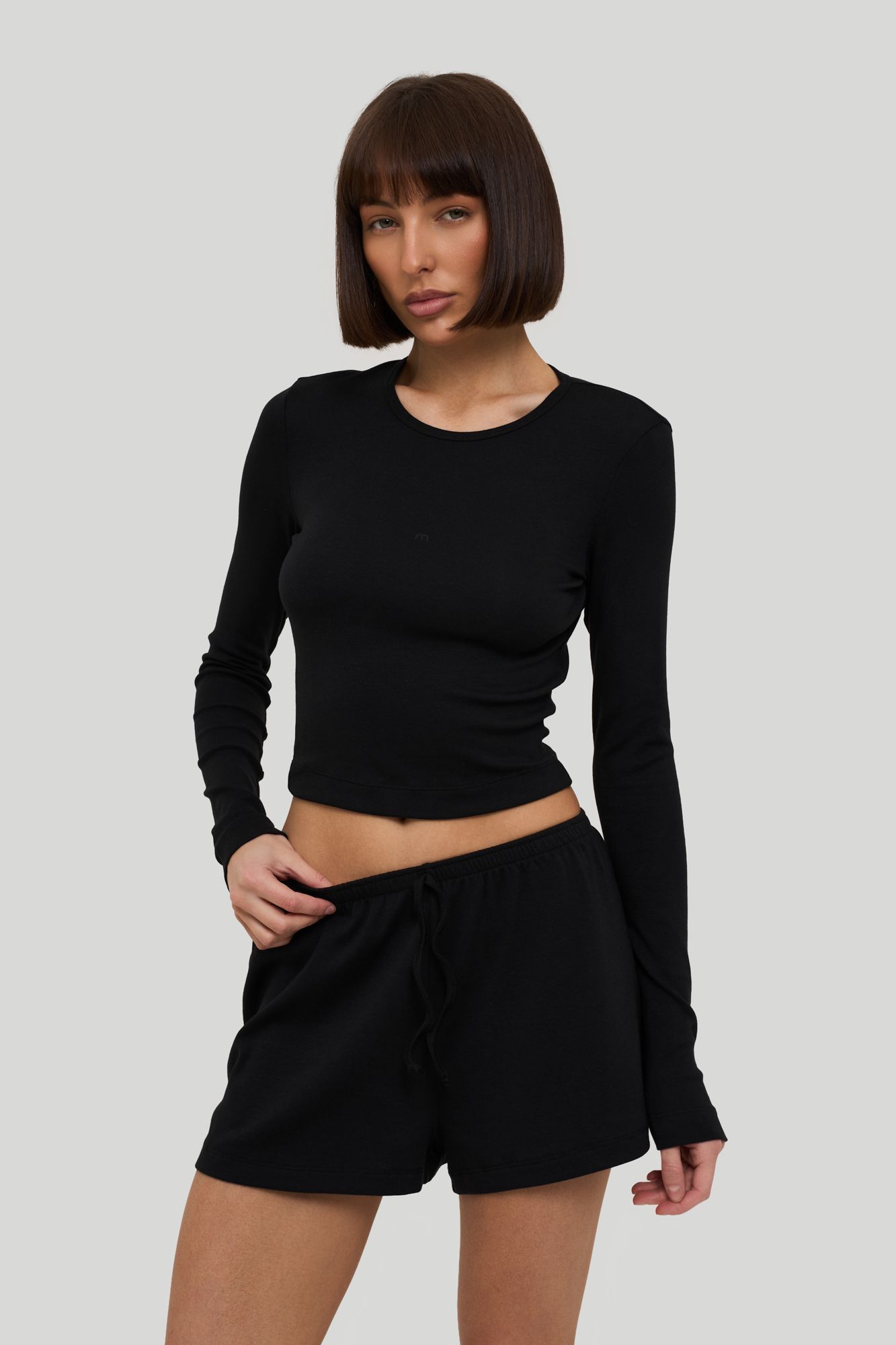 Лонгслив Organic (XS/S черный)